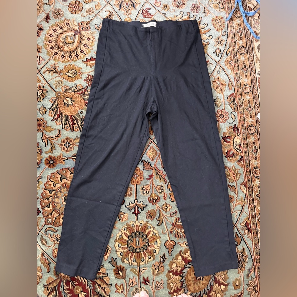 Madewell Ponte Stovepipe Black Trousers